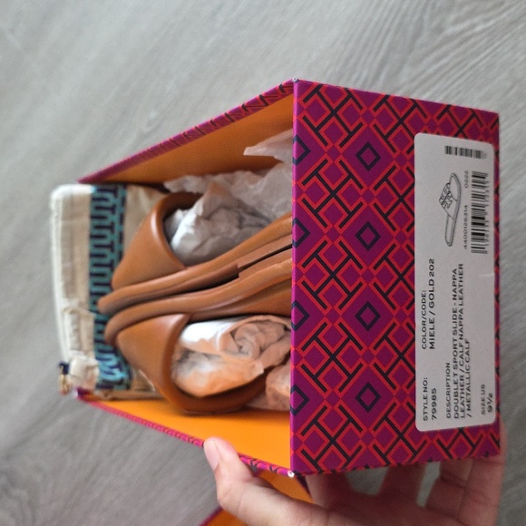 Leather Slide Tory Burch Like New - Picture 3 of 6